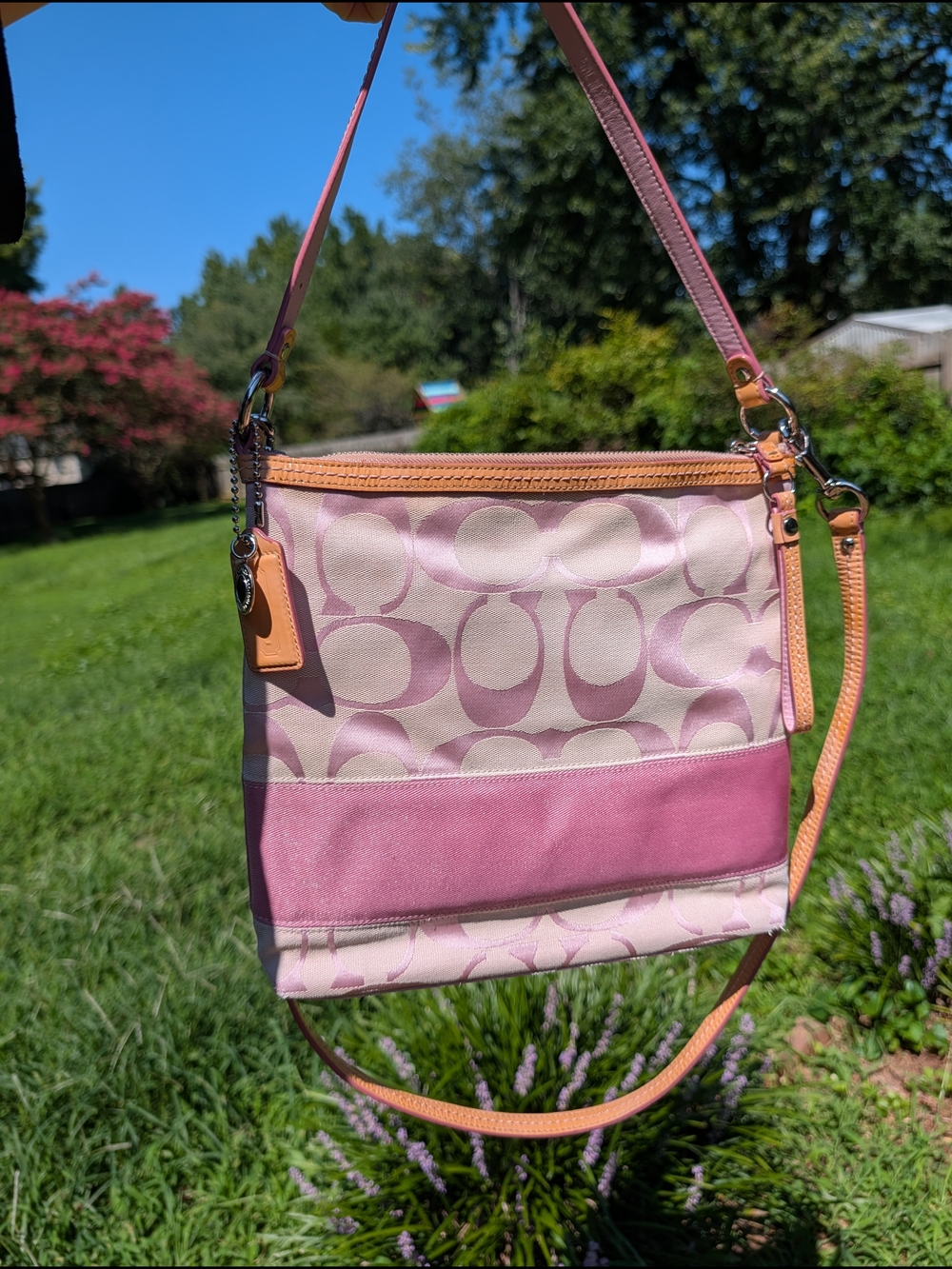 Y2K Pink Coach Convertible Shoulder Bag